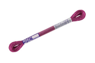 Нитки для вышивания " Gamma" мулине 100% вискоза 8 м R0427 т. фуксия