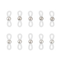 " Zlatka" Коннектор для очков FMK- L02 19. 5 мм 10 шт 01 под серебро