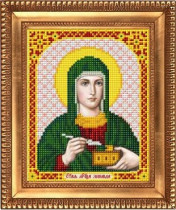 Рисунок на ткани для вышивки бисером И-5150 Святая Мученица Зинаида 13,5х17см