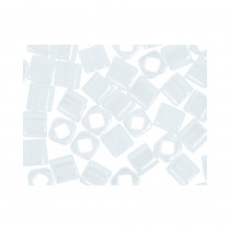 Бисер Япония "TOHO" CUBE 4 мм 5 г №0121 белоснежный/перламутр