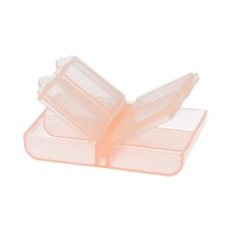 " Gamma" контейнер для бисера пластик T- 34 оранжевый\ прозрачный